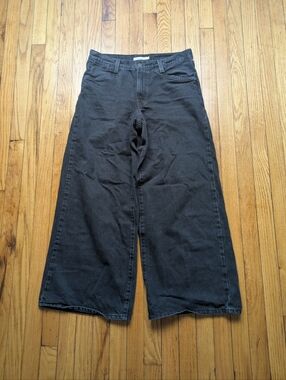 Levi's '94 Baggy Wide Leg Jeans Womens Size 30x31 Black Denim Grunge Skater